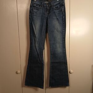 Lucky Brand Women's 2/26 Zoe Dark Blue Boot Flare Jeans (0597A3)